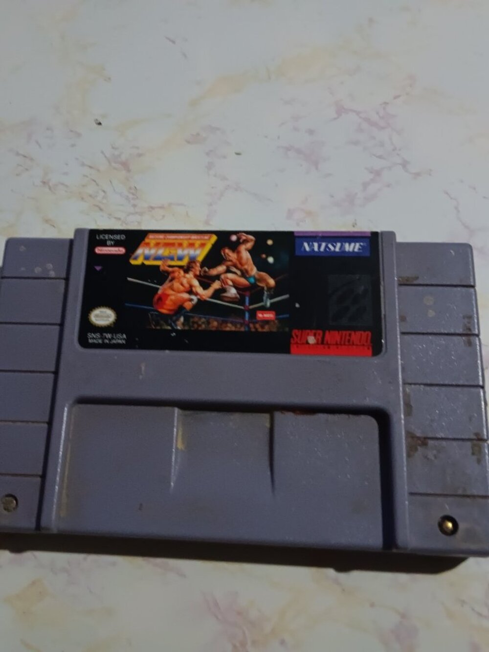 Natsume Championship Wrestling SNES Tested Super Nintendo Video Game